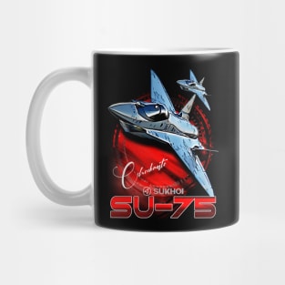 SU-75 Checkmate Stealth Fighter Aircraft Mug